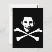Carte Postale Barack Obama Têtes de mort (Devant / Derrière)