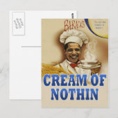 Carte postale Barack's Cream of Nothin (Devant / Derrière)