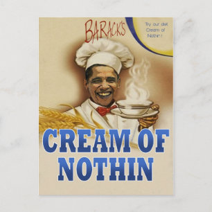 Carte postale Barack's Cream of Nothin