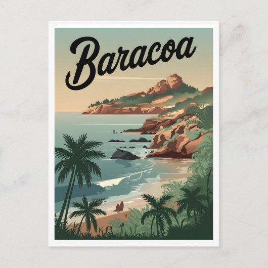 Carte Postale Baracoa Cuba Vintage (Devant)