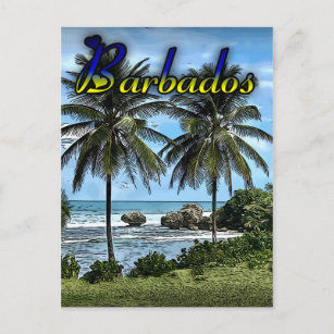 Carte Postale Barbade Beach