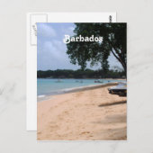 Carte Postale Barbade Beach (Devant / Derrière)