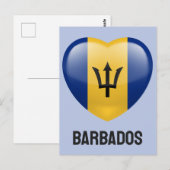 Carte Postale Barbados Love (Devant / Derrière)