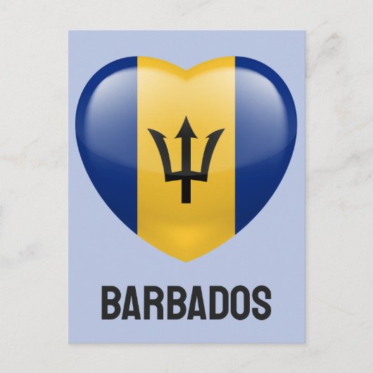 Carte Postale Barbados Love (Devant)
