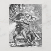 Carte Postale Barbarian vs Wizard, l'épée l'emportera ! ! (Devant)