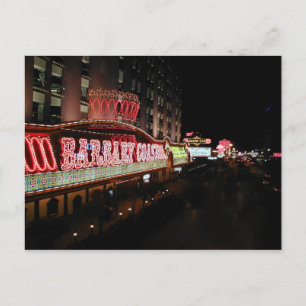 Carte Postale Barbarie Coast and Flamant rose Road Las Vegas Car