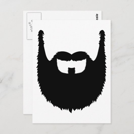 Carte Postale Barbe complète (Devant / Derrière)