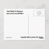 Carte postale Barbe et Lunettes Incognito (Dos)