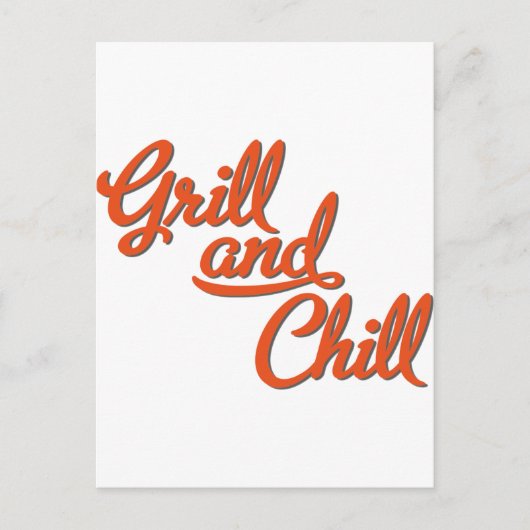 Carte Postale barbecue (Devant)