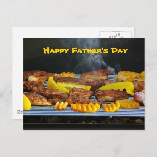 Carte Postale Barbecue (Devant / Derrière)