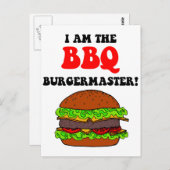 Carte Postale Barbecue amusant (Devant / Derrière)