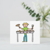 Carte Postale Barbecue Grillmaster BBQ (Debout devant)