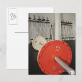 Carte Postale Barbell en gym (Devant / Derrière)