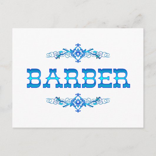 CARTE POSTALE BARBER (Devant)
