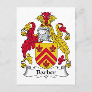 Carte Postale Barber Family Crest
