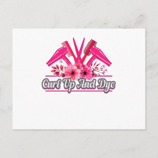 Carte Postale Barbier, Ciseaux, Peigne, Sèche-cheveux (Devant)