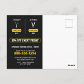 Carte Postale Barbier Classique Coiffeuse Coiffeuse (Dos)