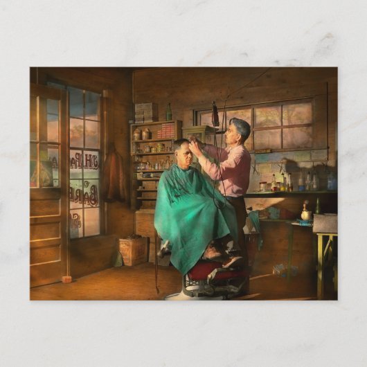 Carte Postale Barbier - JH Parham Barbier et notaire public 1941 (Devant)