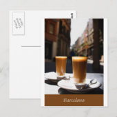 Carte Postale Barcelona Coffee Break (Devant / Derrière)