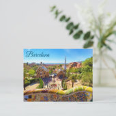 Carte Postale Barcelona Park Guell (Debout devant)