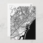 Carte Postale Barcelona Spain City Map (Devant / Derrière)
