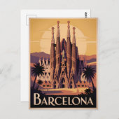Carte Postale Barcelona Spain vintage (Devant / Derrière)
