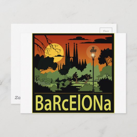Carte Postale Barcelone (Devant / Derrière)