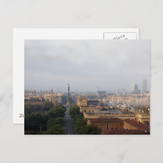 Carte Postale Barcelone (Devant / Derrière)