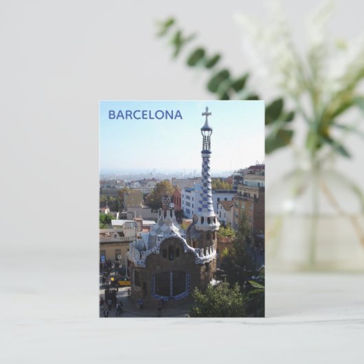 Carte postale Barcelone (Debout devant)