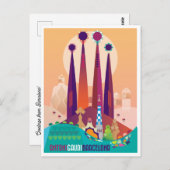 Carte postale Barcelone (Devant / Derrière)