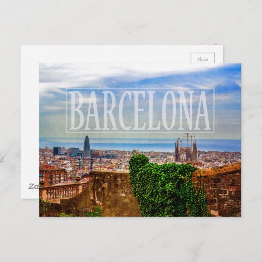 Carte Postale Barcelone (Devant / Derrière)