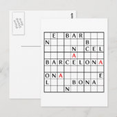 CARTE POSTALE BARCELONE (Devant / Derrière)