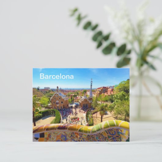 Carte postale Barcelone (Debout devant)