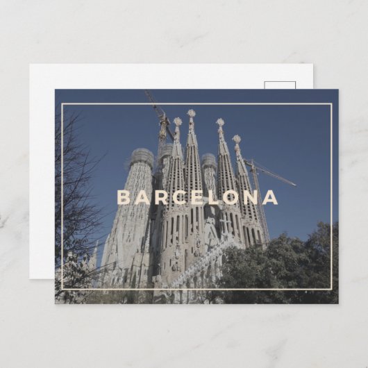 Carte postale Barcelone (Devant / Derrière)
