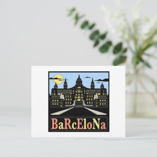 Carte postale Barcelone (Debout devant)