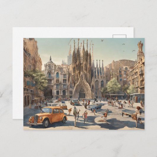 Carte Postale Barcelone (3) (Devant / Derrière)