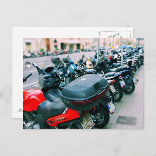 Carte postale Barcelone de Bikers Row (Devant / Derrière)