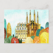Carte Postale Barcelone de Gaudi. (Devant)