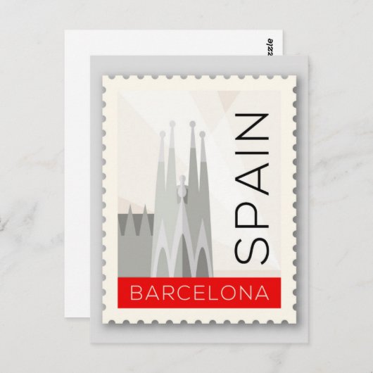Carte Postale Barcelone Espagne (Devant / Derrière)