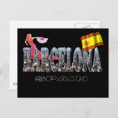 Carte Postale Barcelone Espagne (Devant / Derrière)