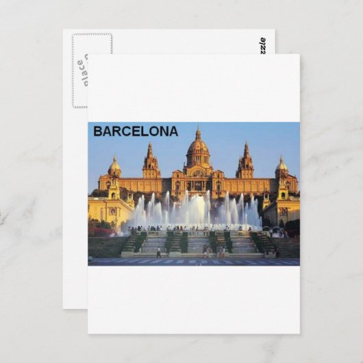 Carte Postale Barcelone Espagne (Devant / Derrière)