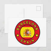 Carte Postale Barcelone Espagne (Devant / Derrière)