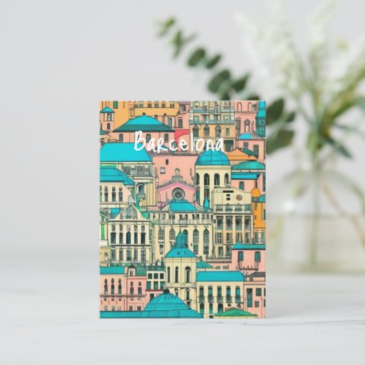 Carte Postale Barcelone Espagne (Debout devant)