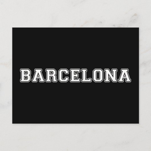 Carte Postale Barcelone Espagne (Devant)