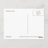 Carte postale Barcelone Espagne (Dos)