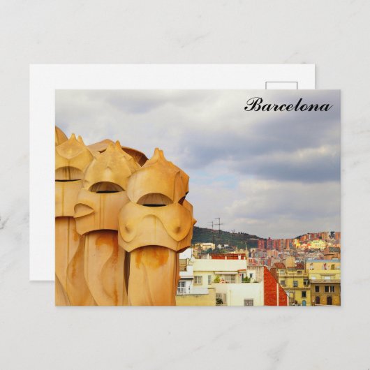 Carte Postale Barcelone Espagne La Pedrera Gaudi Photo (Devant / Derrière)