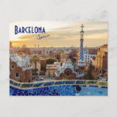 Carte Postale Barcelone, Espagne - Parc Guell (Devant)