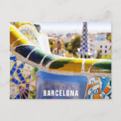 Carte Postale Barcelone Espagne Parc Guell Travel Photo (Devant)