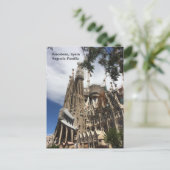 Carte Postale Barcelone Espagne Sagrada Familia (Debout devant)