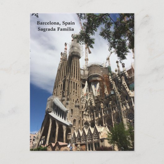 Carte Postale Barcelone Espagne Sagrada Familia (Devant)